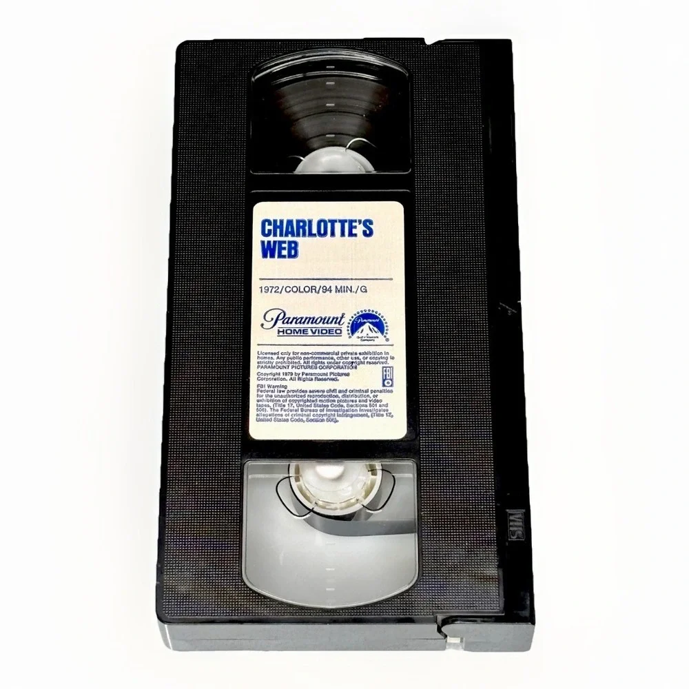 VHS CHARLOTTE'S WEB Waterfall Back Paramount Special Collector Series